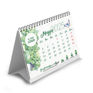 EcoCalendar calendario personalizzato da tavolo mese Maggio 2025