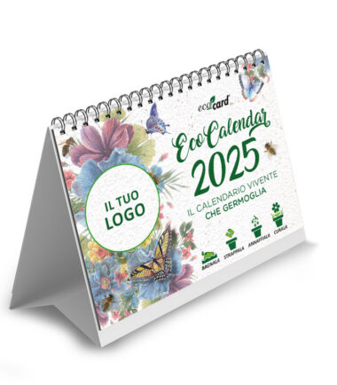 EcoCalendar 2025 calendario ecologico piantabile da tavolo personalizzato